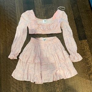 Super cute two piece skirt/top set